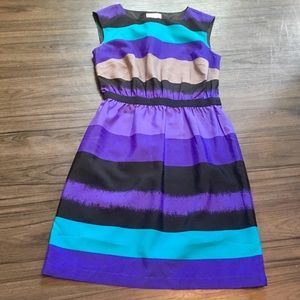 LAST CALL Purple, blue, black Loft dress size xs petite